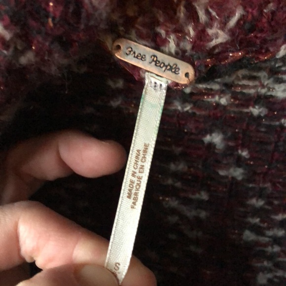 Free People wool blend cardigan warm oversized small - Picture 2 of 6